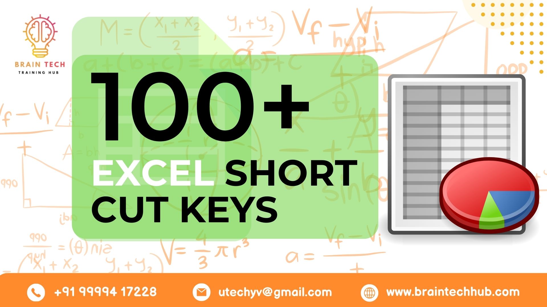 100+ Excel Short Cut Keys