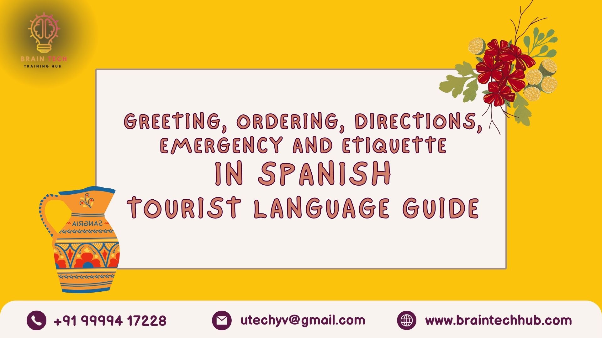 Greeting, Ordering, Directions, Emergency and Etiquette In Spanish Tourist Language Guide