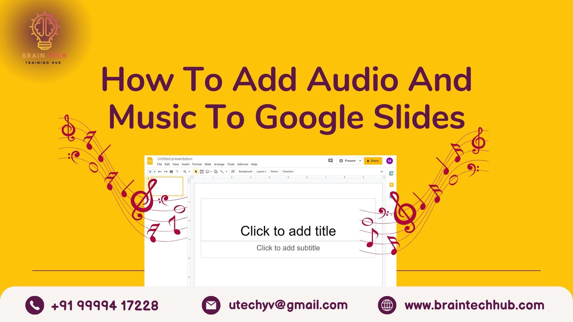How To Add Audio And Music To Google Slides
