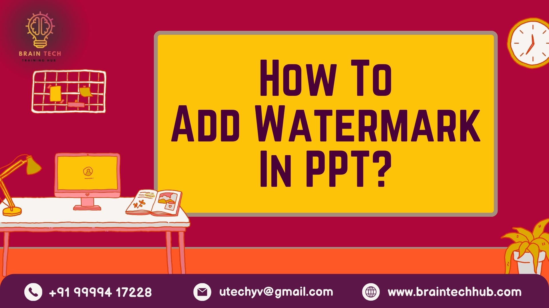 How To Add Watermark In PPT?